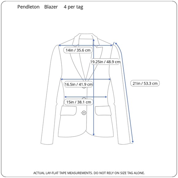 Vintage Pendleton 2pc Wool Pant Blazer Suit Womens 4 Petite Light Blue USA - Picture 12 of 14